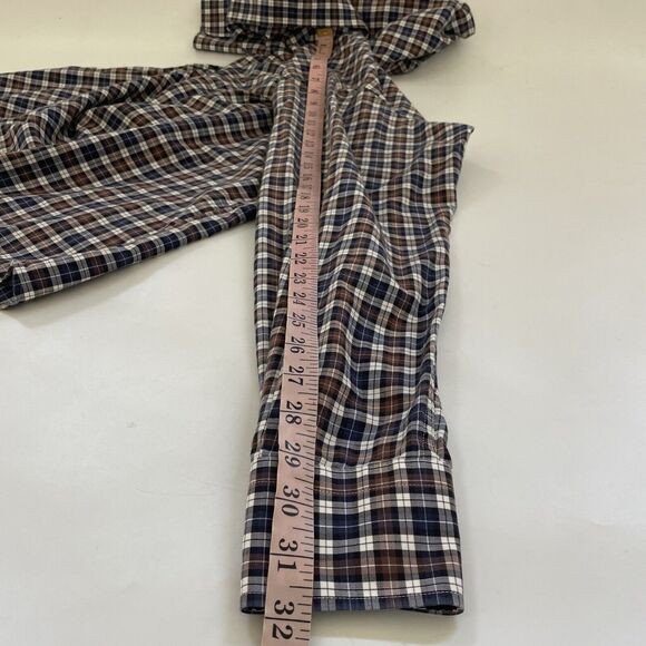 Peter‎ Millar Shirt Mens Large Button Up Performance Long Sleeve Plaid - Picture 9 of 10